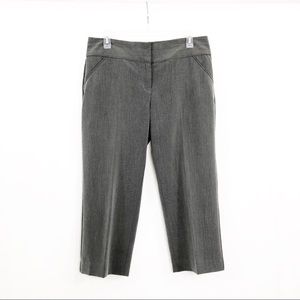 Nicole Miller Dress Crop Capris Pants, Size 6, Gray